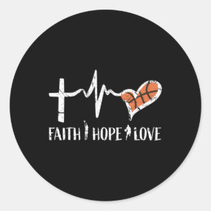 Christliche Bysketbyll gibt Teen Boys Girls Men Wo Runder Aufkleber