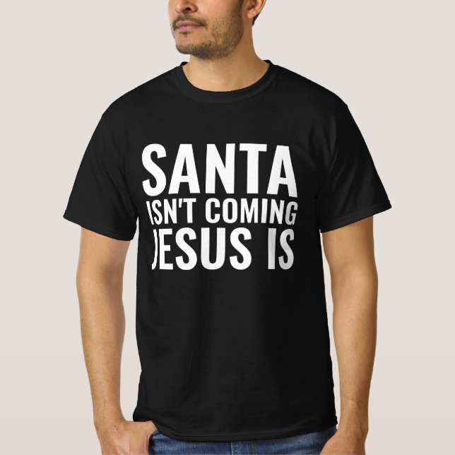 CHRISTLICHE CHRISTMAS - JESUS KOMMT BALD T - SHIRT (Vorderseite)