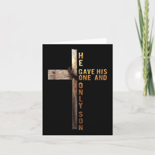 Christliche Cross Bible John 3_16 Reflektion 0l3q4 Karte