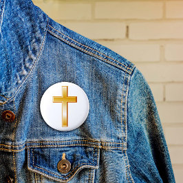 Christliche Cross Button