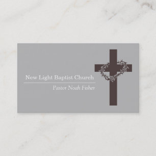 Christliche Cross Pastor Christianity Card Visitenkarte