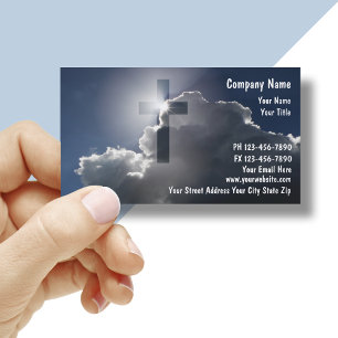 Christliche Cross Theme Business Cards Visitenkarte