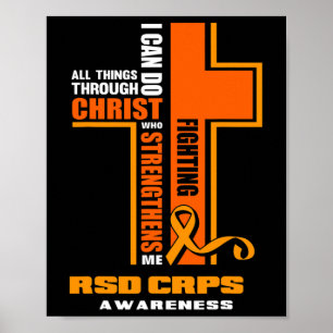 Christliche Crps-Krieger kämpfen Rsd Crps Bewussts Poster