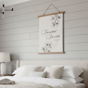 Christliche Ehepaare - Bibelverse Wandteppich Mit Holzrahmen