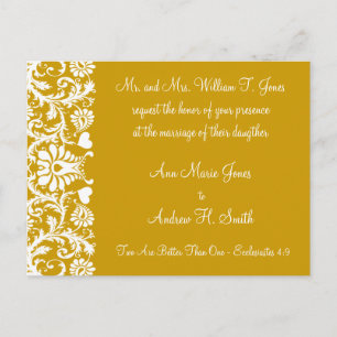 Christliche Einladung zur Hochzeit Carmel und Blue