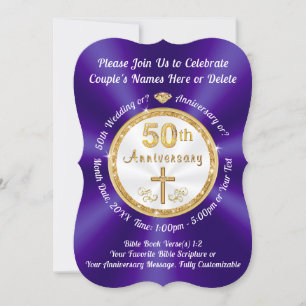 CHRISTLICHE, Einladungen zum 50. Geburtstagsjubilä
