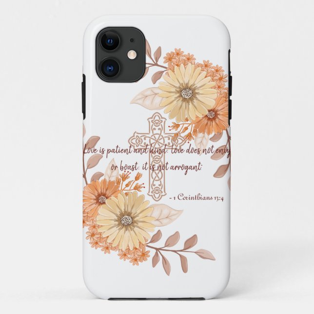 Christliche Eleganz im Fall Pastel Blessings Case-Mate iPhone Hülle (Rückseite)