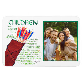 Christliche Eltern Kinder Foto Magnet