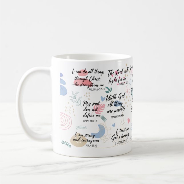 Christliche Erinnerungen Kaffeetasse (Links)