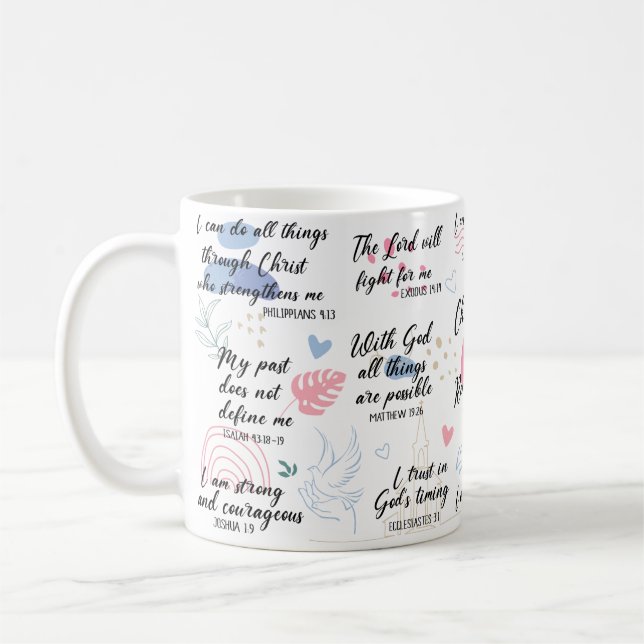 Christliche Erinnerungen Kaffeetasse (Links)
