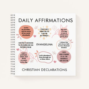 Christliche Erklärungen Tägliche Affirmationen Geb Notizbuch