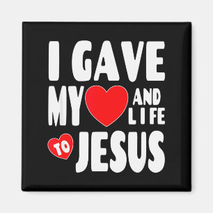 Christliche Erlösung Valentinstag Ich gab mein Her Magnet