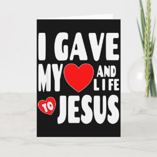 Christliche Erlösung Valentinstag Ich gab meinem H Karte
