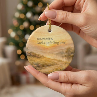 Christliche Ermutigung durch Gottes unvergängliche Keramik Ornament