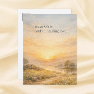 Christliche Ermutigung durch Gottes unvergleichlic Postkarte