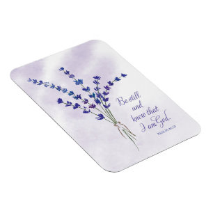 Christliche Ermutigung Lavendel mit Schrift Magnet