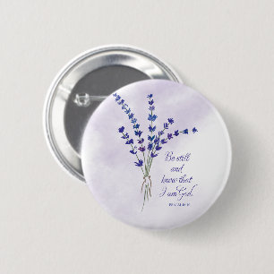Christliche Ermutigung Lavendel mit Schriftwort Button