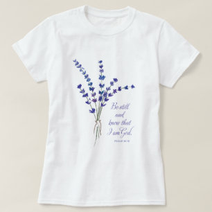 Christliche Ermutigung Lavendel mit Schriftwort T-Shirt