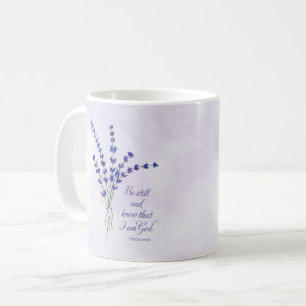 Christliche Ermutigung Lavendel mit Schriftzug  Kaffeetasse