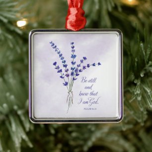 Christliche Ermutigung Lavendel mit Schriftzug Ornament Aus Metall
