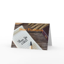 Christliche Erntedank-Karte