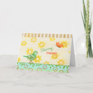 Christliche Erntedank-Vogelflugkarte Karte