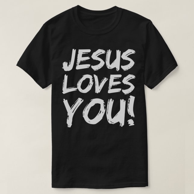 Christliche Evangelisation Geschenk für Männer Jes T-Shirt (Design vorne)