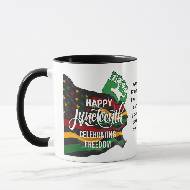 Christliche Fahne des JUNETEENTY Tasse (Links)