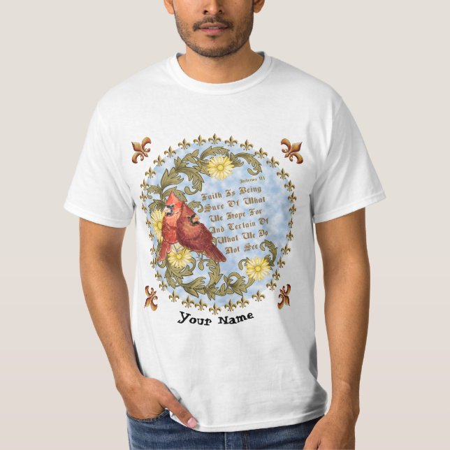 Christliche Faith-Kardinal T-Shirt (Vorderseite)