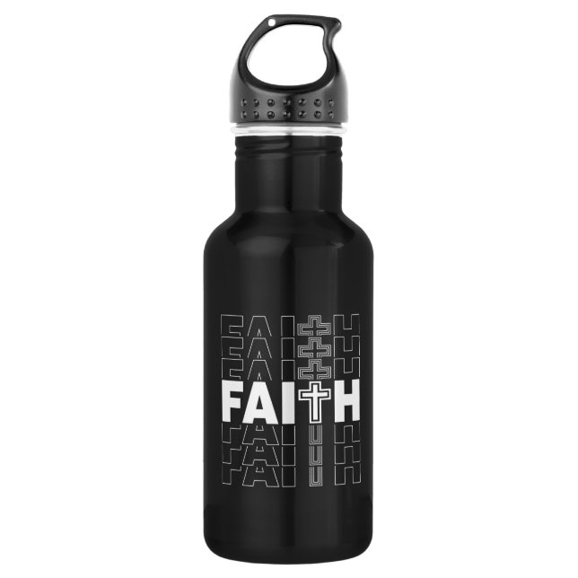 Christliche Faith Water Flasche Edelstahlflasche (Vorderseite)