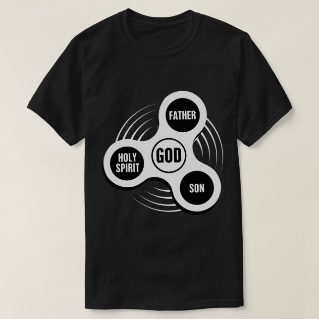 Christliche Fidget-Spinner T-Shirt (Design vorne)