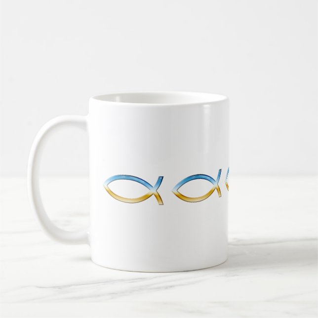 Christliche Fische - Tasse (Links)