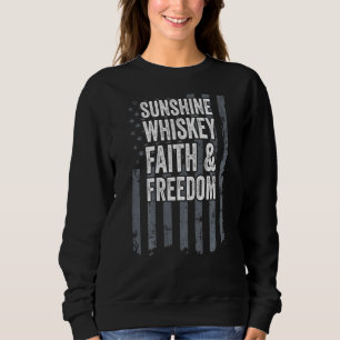 Christliche Flagge der Whiskey-Whisky-Religionsfre Sweatshirt