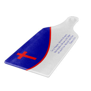 Christliche Flagge inspiriert Schneidebrett
