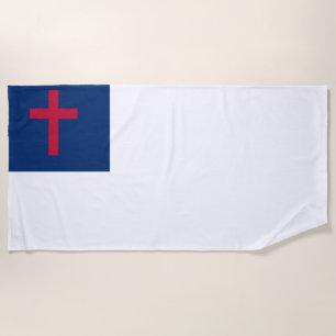 Christliche Flagge Strandtuch