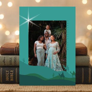 Christliche Foto-Weihnachtskarte Weise Männer Feiertagskarte