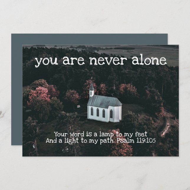 Christliche Freundschaftskarte Einladung (Vorne/Hinten)