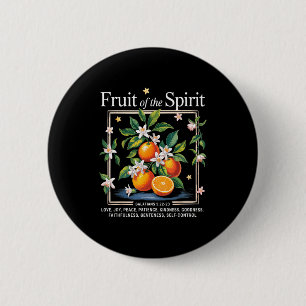Christliche Frucht der Srit Vintage-Frucht Orange Button