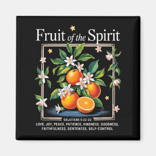 Christliche Frucht des Geistes Vintage-Frucht Oran Magnet