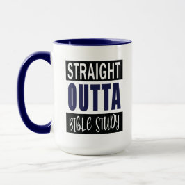 Christliche Funny Bible Study Zitat Navy Blue Tasse