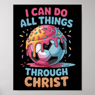 Christliche Fußball-Shirts Jungen Kinder Jugend Ph Poster