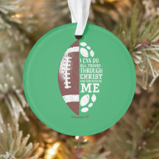 Christliche Fußballgeschenke Teen Boys Kinder Jung Ornament