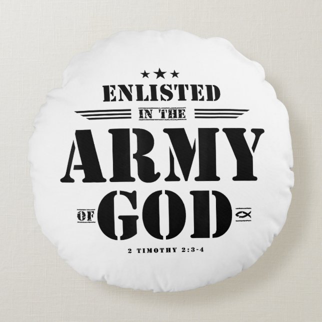 Christliche Gaben religiöser Bibelbibliotheken G Rundes Kissen (Vorderseite)