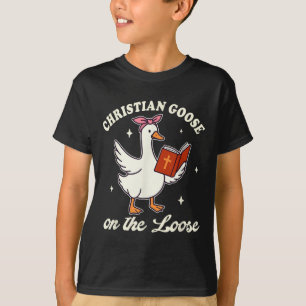 Christliche Gans auf der Lose Alberne Gans Jesus G T-Shirt
