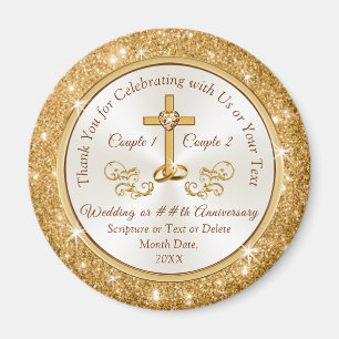 Christliche Gastgeschenke Hochzeiten oder Jubiläum Magnet