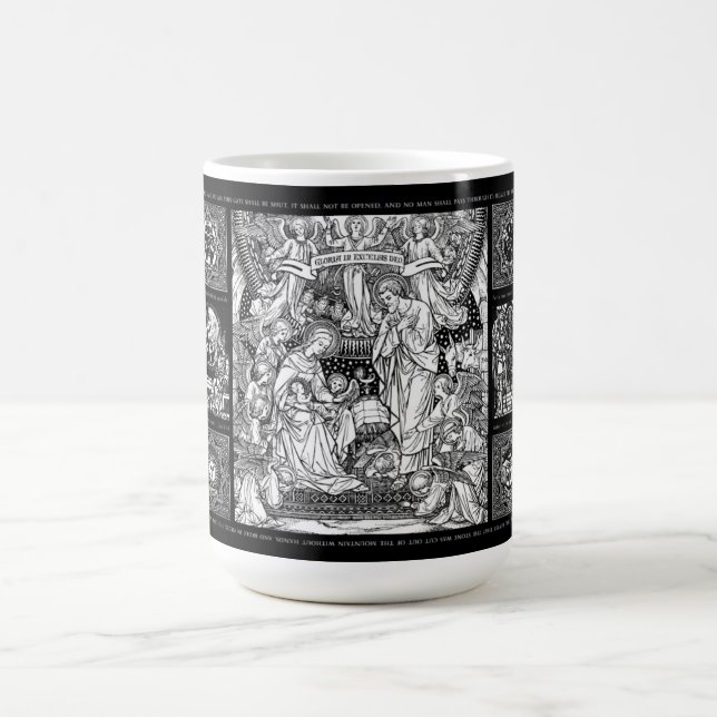 Christliche Geburt Jesu Maria Joseph Kaffeetasse (Mittel)