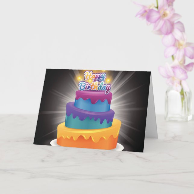 Christliche Geburtskarte Karte (Orchidee)