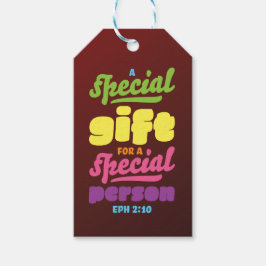 Christliche Geburtstagstaufe Danke, Schrift Geschenkanhänger