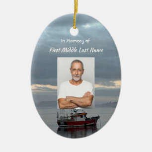 Christliche Gedenkstätte Keepake Fischereifahrzeug Keramik Ornament
