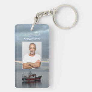 Christliche Gedenkstätte Keepake Fischereifahrzeug Schlüsselanhänger